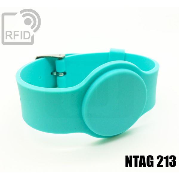 BR10C67 Braccialetti RFID silicone fibbia NFC ntag213 thumbnail