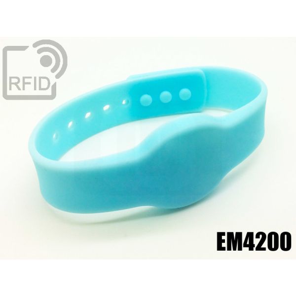 BR11C02 Braccialetti RFID silicone clip EM4200 swatch