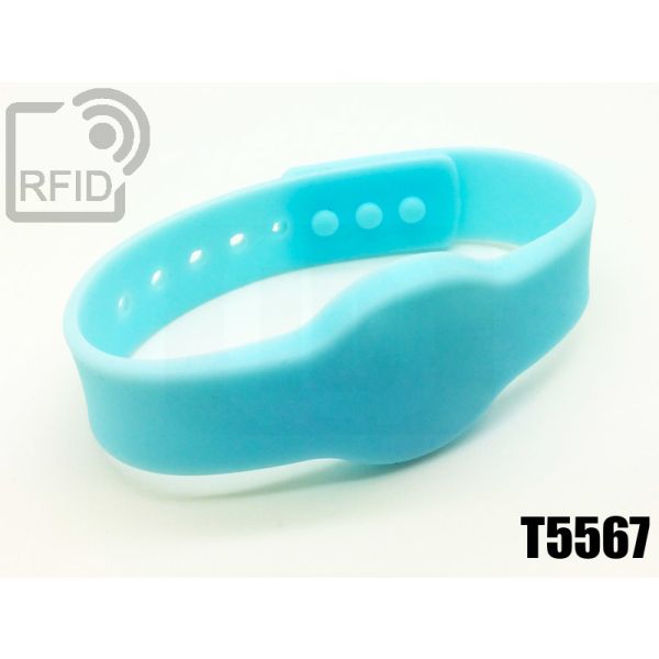 BR11C04 Braccialetti RFID silicone clip T5567 swatch