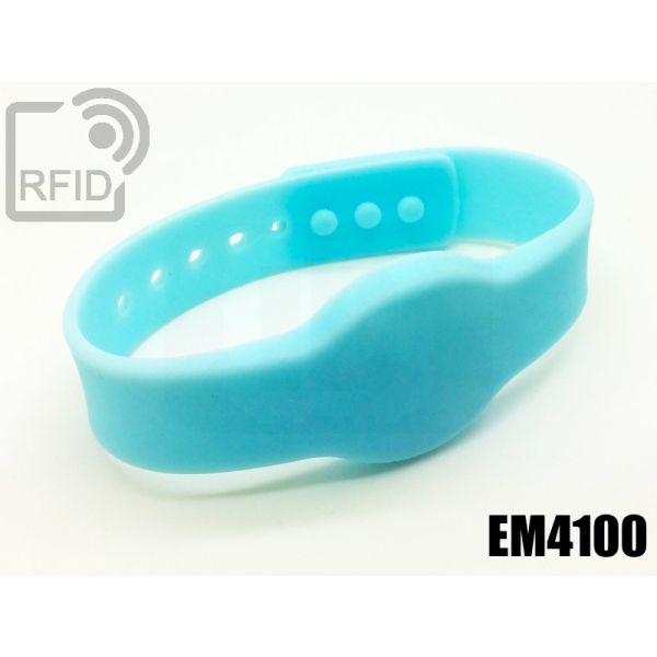 BR11C16 Braccialetti RFID silicone clip EM4100 swatch