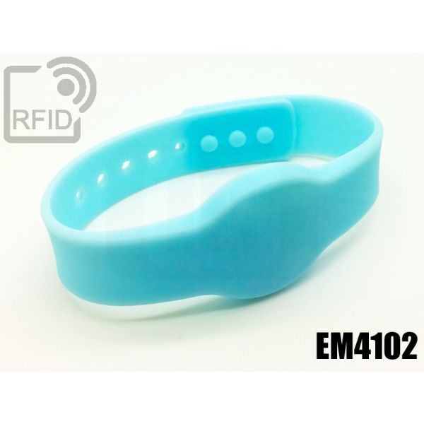 BR11C17 Braccialetti RFID silicone clip EM4102 swatch