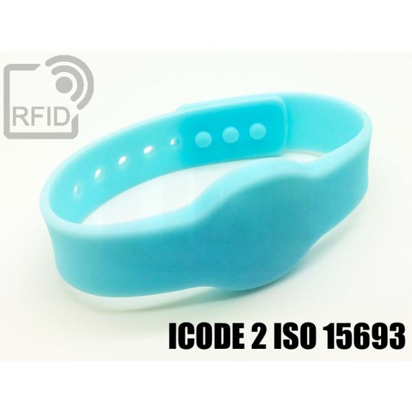 BR11C51 Braccialetti RFID silicone clip ICode 2 iso 15693 swatch