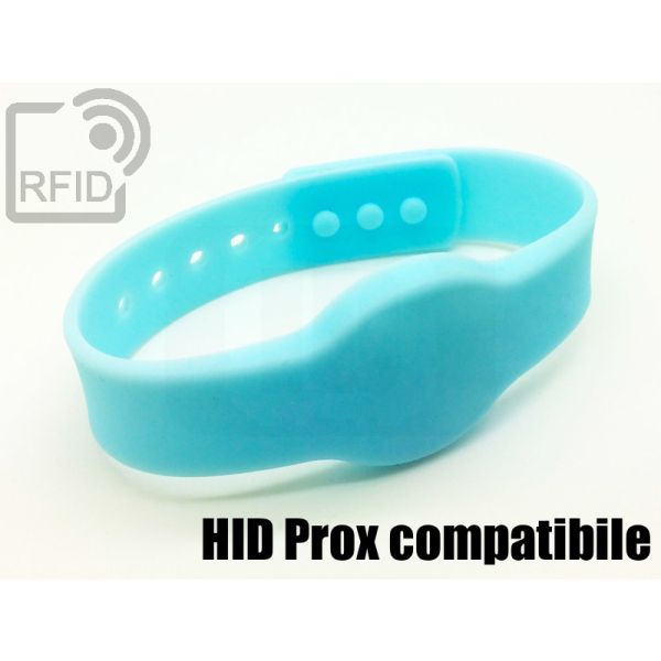 BR11C76 Braccialetti RFID silicone clip HID Prox compatibile thumbnail
