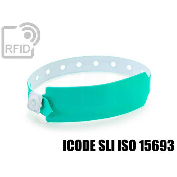 BR12C11 Braccialetti RFID vinile monouso NFC ICode SLI iso 15693 swatch