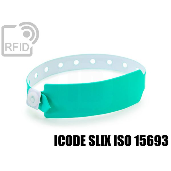 BR12C53 Braccialetti RFID vinile monouso ICode SLIX iso 15693 swatch