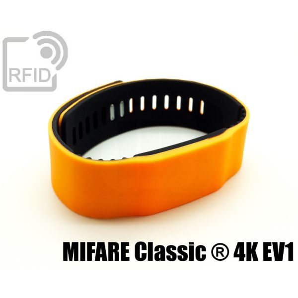 BR14C09 Braccialetti RFID silicone bicolore Mifare Classic ® 4K Ev1 thumbnail