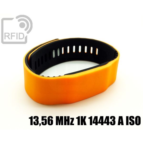BR14C23 Braccialetti RFID silicone bicolore 13