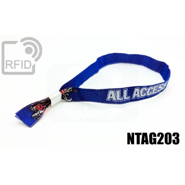 BR15C35 Braccialetti RFID in tessuto NFC Ntag203 swatch