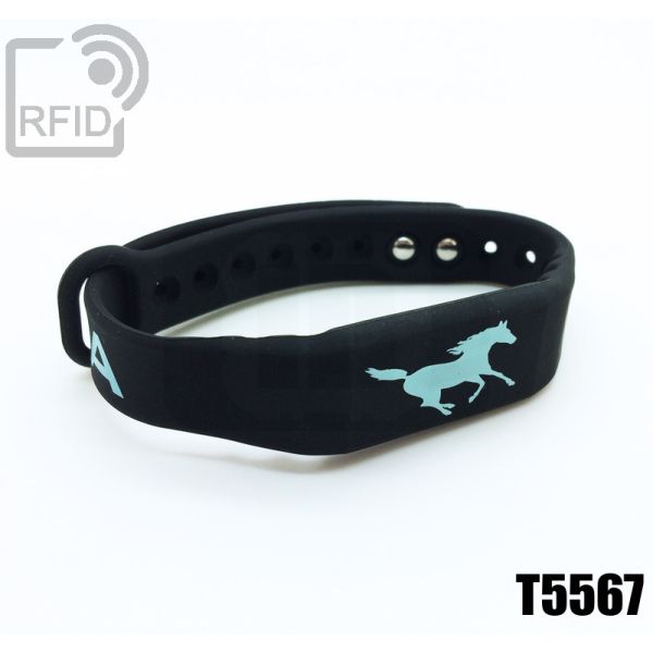 BR16C04 Braccialetti RFID silicone fitness T5567 swatch