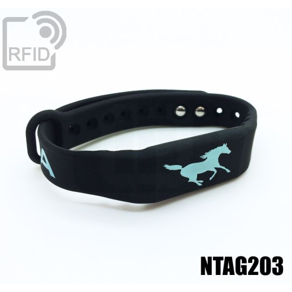 BR16C35 Braccialetti RFID silicone fitness NFC Ntag203 swatch