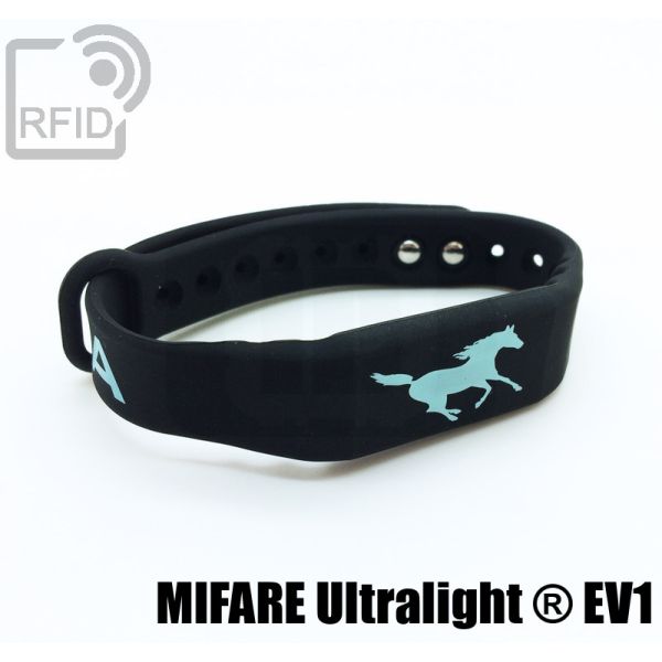 BR16C46 Braccialetti RFID silicone fitness NFC Mifare Ultralight ® EV1 swatch