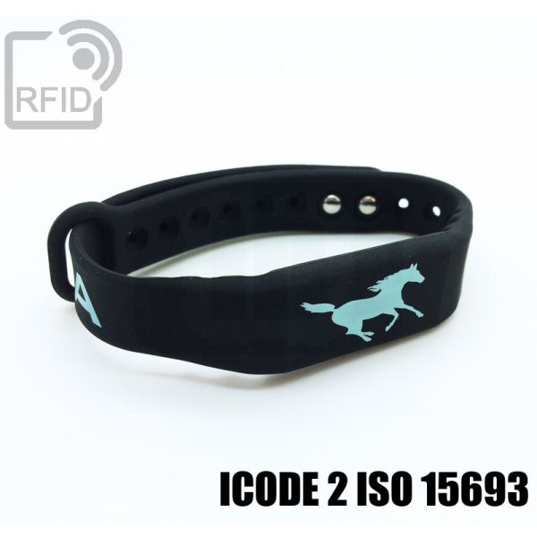 BR16C51 Braccialetti RFID silicone fitness ICode 2 iso 15693 swatch