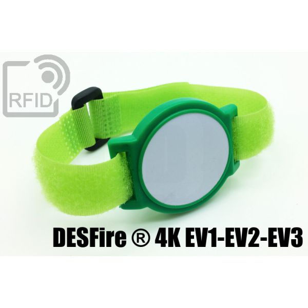 BR18C10 Braccialetti RFID ABS a strappo NFC Desfire ® 4K Ev1-Ev2-Ev3 swatch
