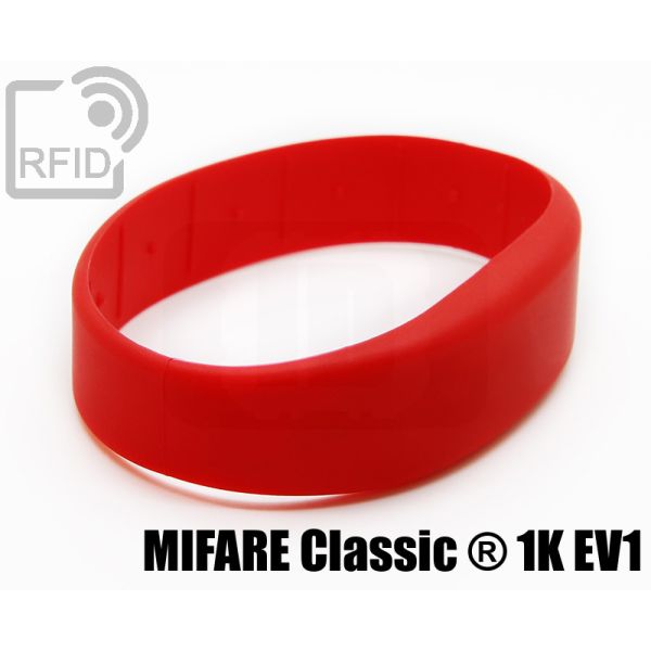 BR20C08 Braccialetti RFID silicone fascia Mifare Classic ® 1K Ev1 swatch