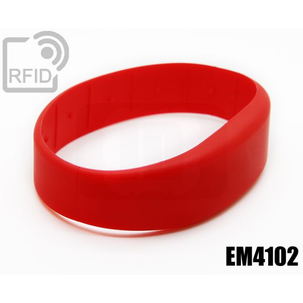 BR20C17 Braccialetti RFID silicone fascia EM4102 swatch