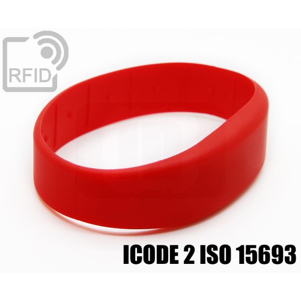 BR20C51 Braccialetti RFID silicone fascia ICode 2 iso 15693 swatch