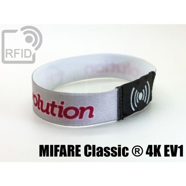 BR23C09 Braccialetti RFID elastico 15 mm Mifare Classic ® 4K Ev1 swatch