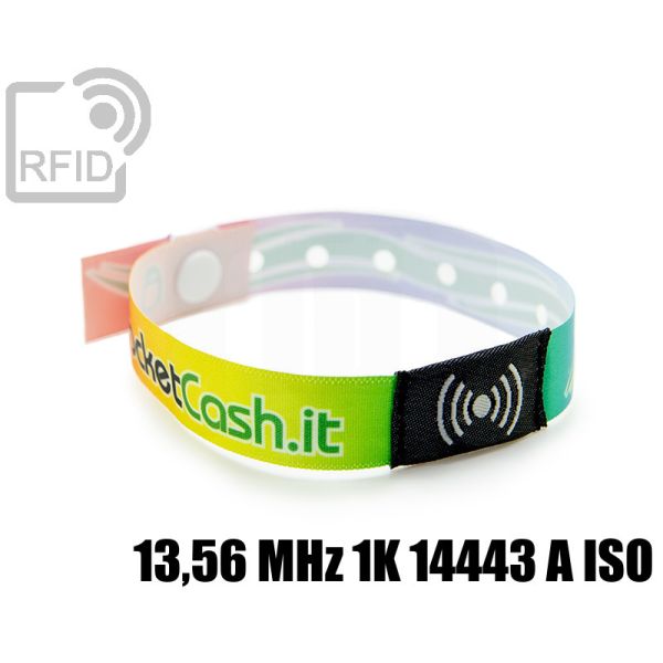 BR26C23 Braccialetti RFID in raso monouso 13