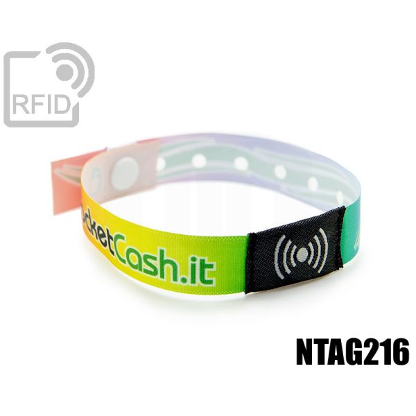 BR26C68 Braccialetti RFID in raso monouso NFC ntag216 swatch