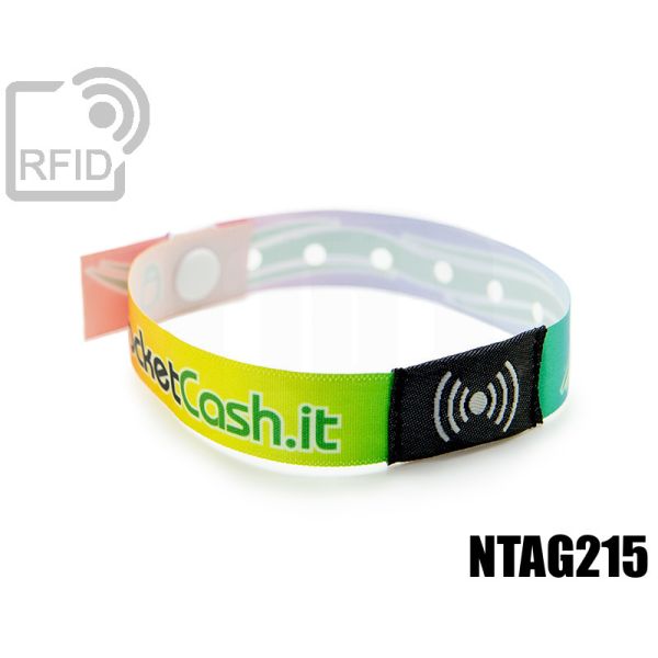 BR26C73 Braccialetti RFID in raso monouso NFC ntag215 swatch