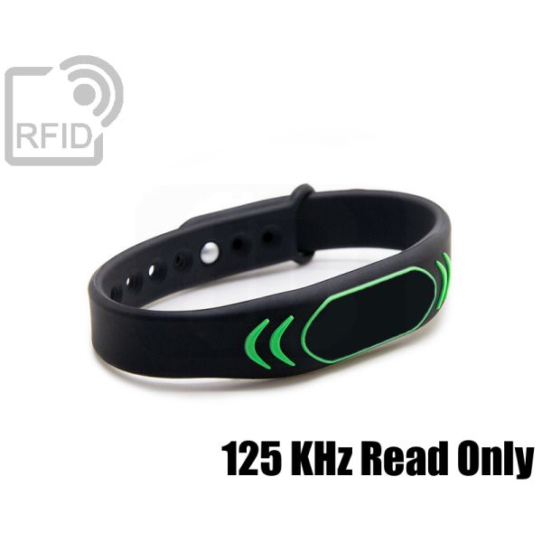 BR27C19 Braccialetti RFID silicone rilievo 125 KHz Read Only thumbnail