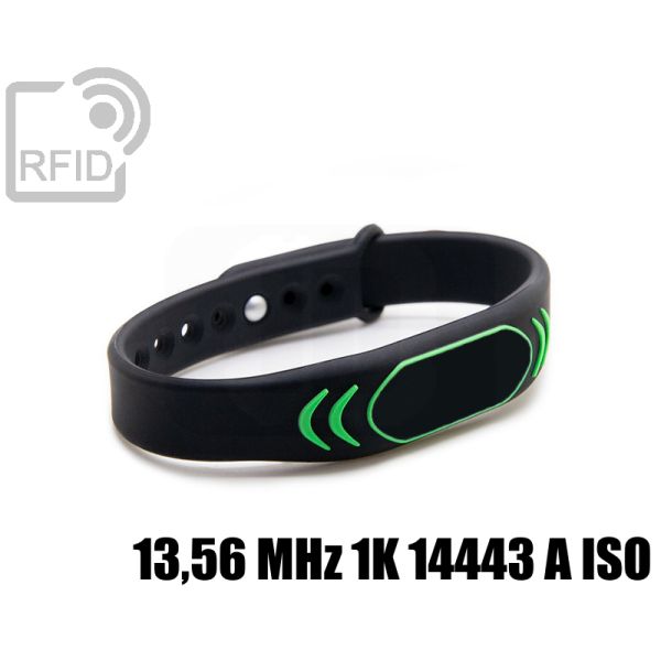 BR27C23 Braccialetti RFID silicone rilievo 13