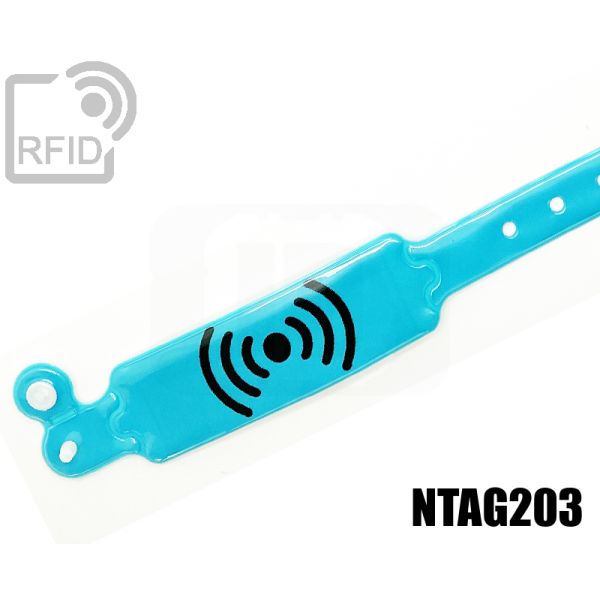 BR31C35 Braccialetti RFID monouso impermeabili NFC Ntag203 swatch