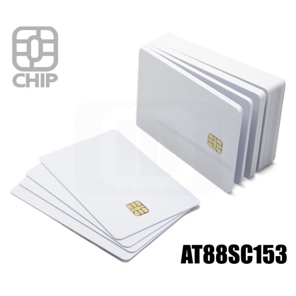 CC01L19 Tessere chip card bianche AT88SC153 swatch