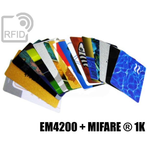 CD02D07 Tessere stampate doppio - triplo chip EM4200 + Mifare ® 1K swatch