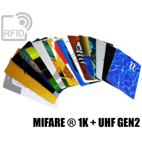 CD02D15 Tessere card stampate doppio chip Mifare ® 1K + UHF Gen2 swatch