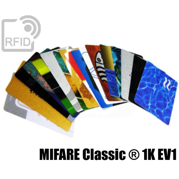 CR02C08 Tessere card personalizzate RFID Mifare Classic ® 1K Ev1 swatch