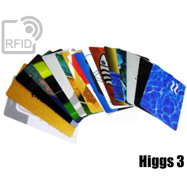 CR02C33 Tessere card personalizzate RFID Alien H3 Higgs 3 swatch