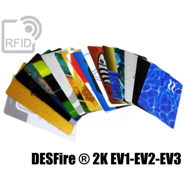 CR02C44 Tessere card personalizzate RFID NFC Desfire ® 2K EV1-EV2-EV3 swatch