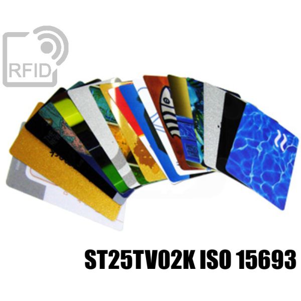 CR02C87 Tessere card personalizzate RFID NFC st25TV02K iso 15693 swatch