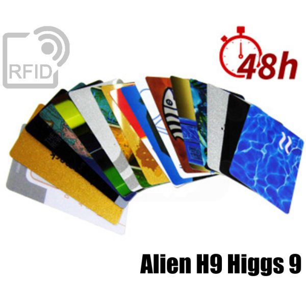 CR03C63 Tessere card stampa 48H RFID Alien H9 Higgs 9 swatch