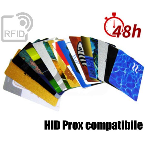 CR03C76 Tessere card stampa 48H RFID HID Prox compatibile swatch