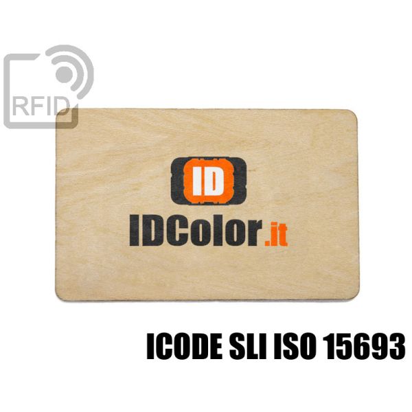CR04C11 Tessere in legno personalizzate RFID NFC ICode SLI iso 15693 swatch