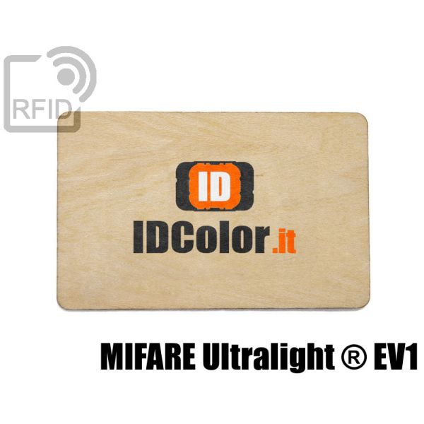 CR04C46 Tessere in legno personalizzate RFID NFC Mifare Ultralight ® EV1 swatch