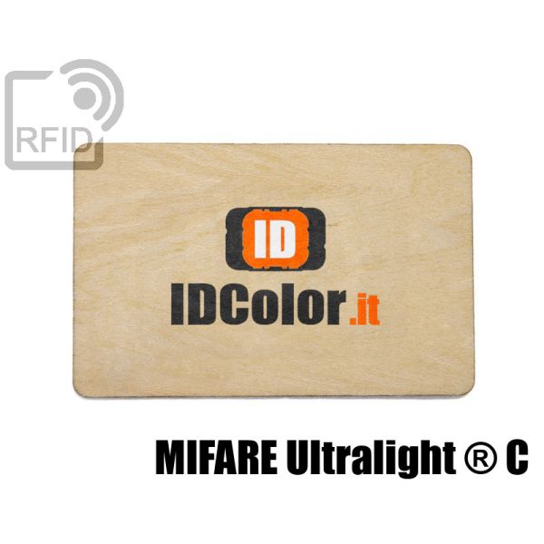 CR04C47 Tessere in legno personalizzate RFID NFC Mifare Ultralight ® C swatch