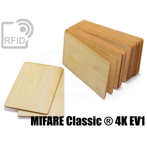 CR05C09 Tessere card in legno RFID Mifare Classic ® 4K Ev1 swatch