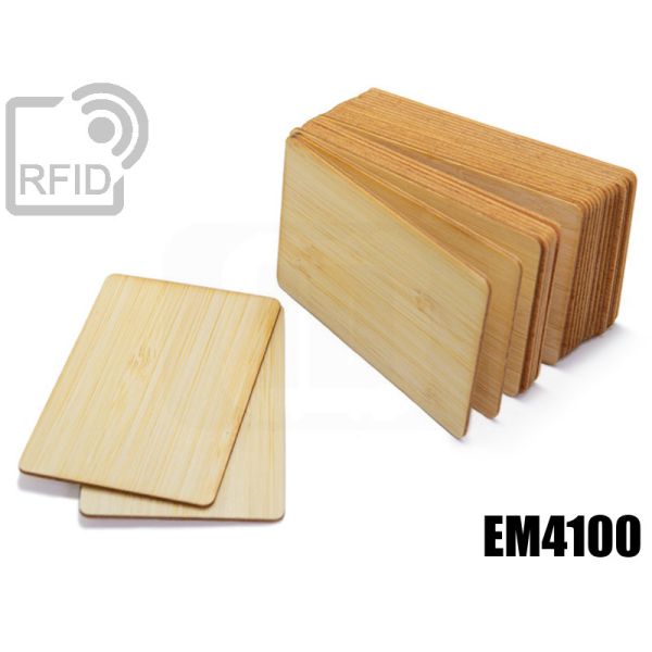 CR05C16 Tessere card in legno RFID EM4100 thumbnail