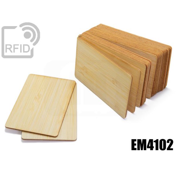 CR05C17 Tessere card in legno RFID EM4102 thumbnail