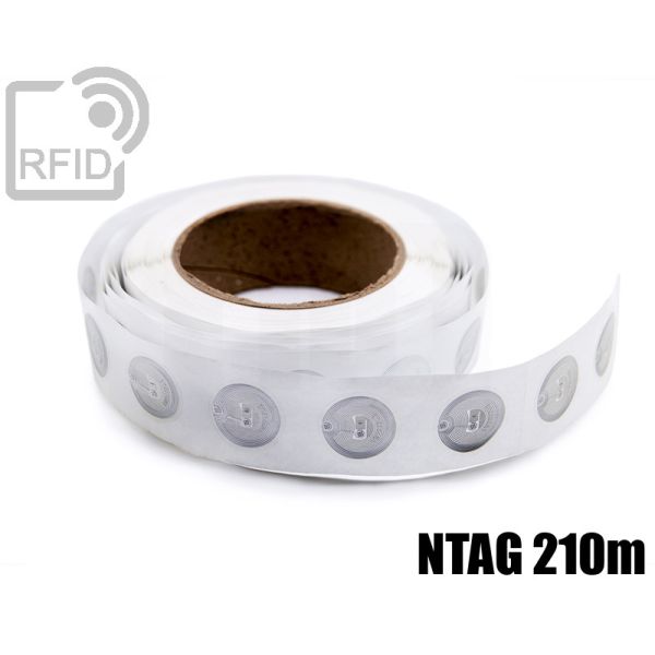 EH02C78 Etichette RFID trasparente Diam.30 mm NFC NTAG 210m thumbnail