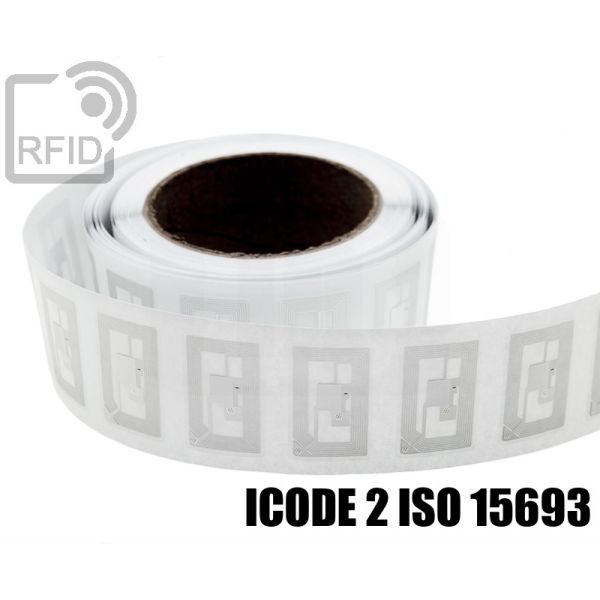 EH03C51 Etichette RFID trasparente 50 x 50 mm ICode 2 iso 15693 swatch