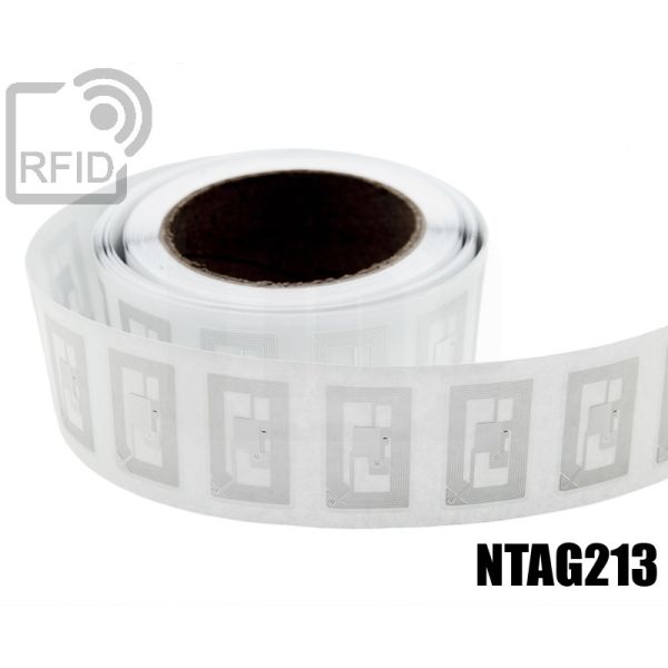 EH03C67 Etichette RFID trasparente 50 x 50 mm NFC ntag213 swatch