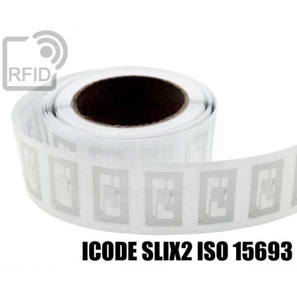 EH03C85 Etichette RFID trasparente 50 x 50 mm NFC ICode SLIX2 iso 15693 swatch
