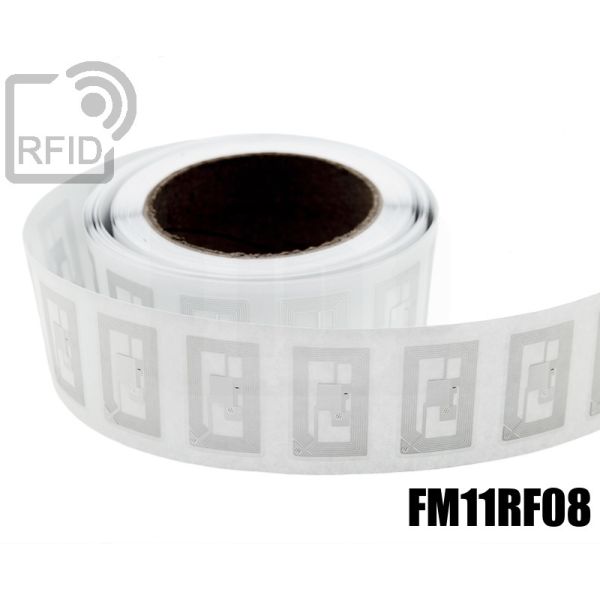 EH05C07 Etichette RFID trasparente 40 x 25 mm FM11RF08 swatch