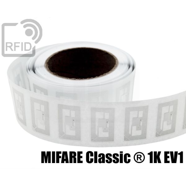 EH05C08 Etichette RFID trasparente 40 x 25 mm Mifare Classic ® 1K Ev1 swatch