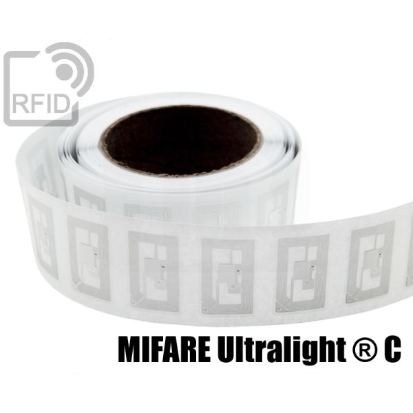 EH05C47 Etichette RFID trasparente 40 x 25 mm NFC Mifare Ultralight ® C swatch