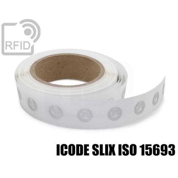 EH19C53 Etichette RFID trasparente Diam.18 mm ICode SLIX iso 15693 swatch